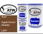 Preview: Audi, Agate Brown Metallic, L95Y: 500ml Lackdose + 500ml Klarlack + 250ml Härter - Set, von ATW Autoteile West.